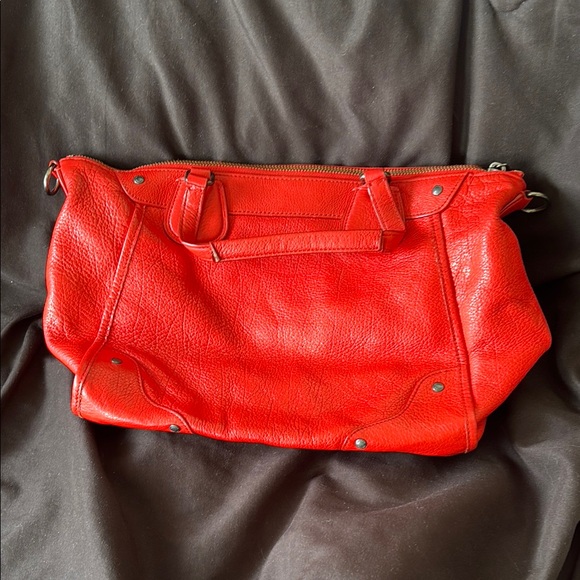 Coach Red Leather Shoulder Bag - Picture 3 of 5